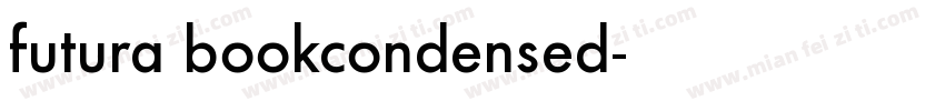 futura bookcondensed字体转换